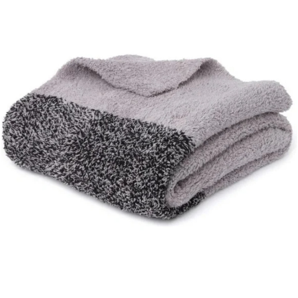 BAREFOOT DREAMS Blanket with heathered stripe - Picture 2 of 4